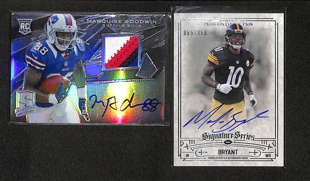 Lot Of 11 Football Auto & Jersey Cards w. Odell Beckham & Jameis Winston