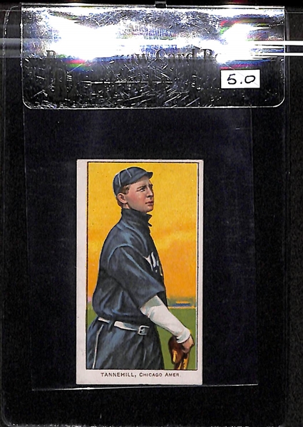 1909 T206 Lee Tannehill - Chicago Amer - Piedmont Back - BVG 5.0 - Factory No. 25