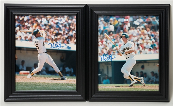 Lot Of 2 Mark McGwire Signed & Framed 8 x 10 Photos - JSA