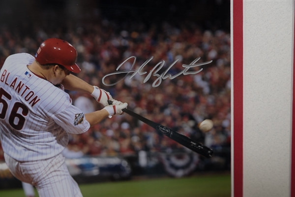 Joe Blanton Signed & Framed Commemorative HR Display - MLB COA