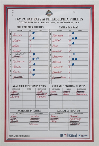 Joe Blanton Signed & Framed Commemorative HR Display - MLB COA