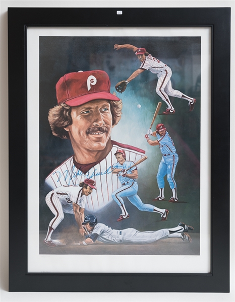 Mike Schmidt Signed & Framed Limited Edition Lithograph 21x 27 - JSA