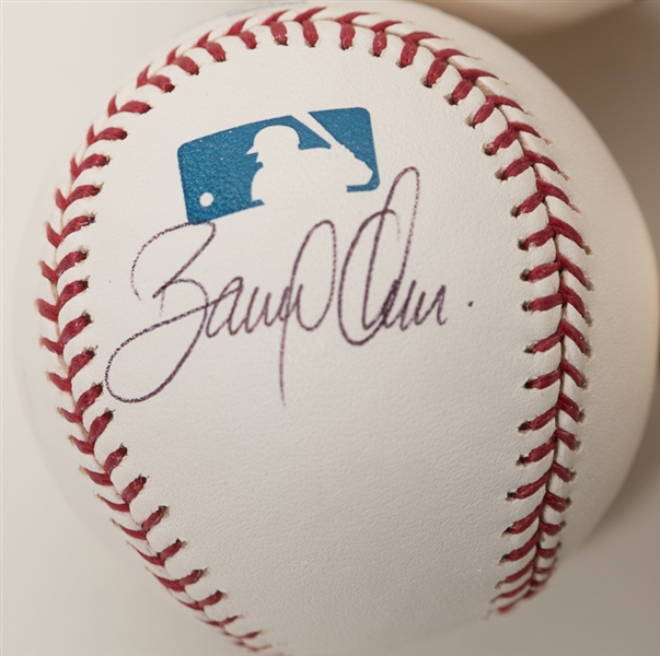 Lot Of 8 Phillies Signed Baseballs w. Bobby Abreu
