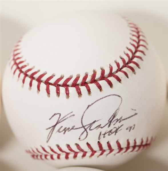 Lot Of 6 Signed Baseballs w. Jeff Bagwell & Fergie Jenkins