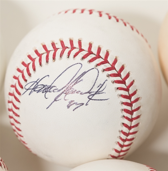 Lot Of 6 Signed Baseballs w. Ryne Sandberg