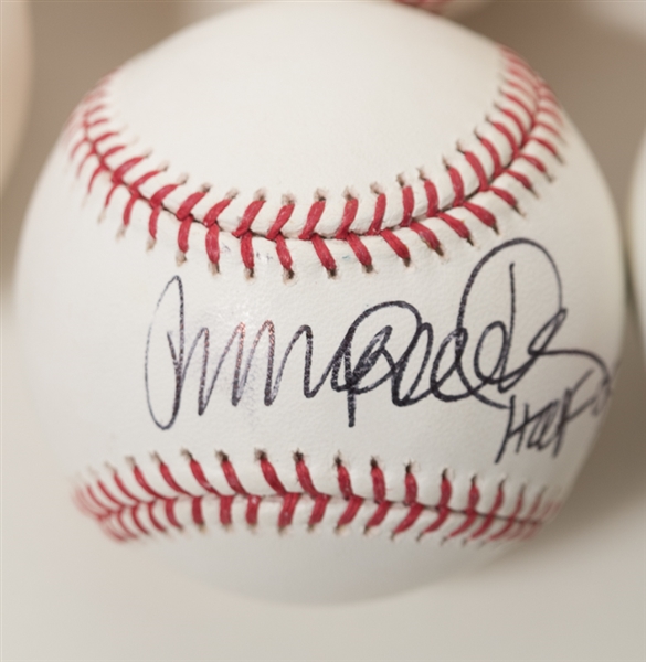 Lot Of 6 Signed Baseballs w. Ryne Sandberg