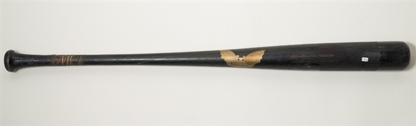 Jimmy Rollins Signed Game Model Bat - JSA