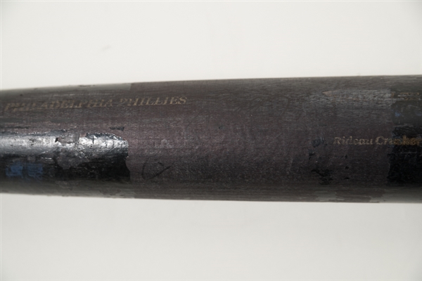 Jimmy Rollins Signed Game Model Bat - JSA