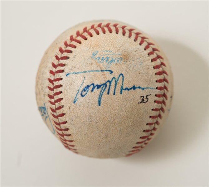 Lot Of 3 Signed Baseballs w. Thome (JSA) & Gwynn