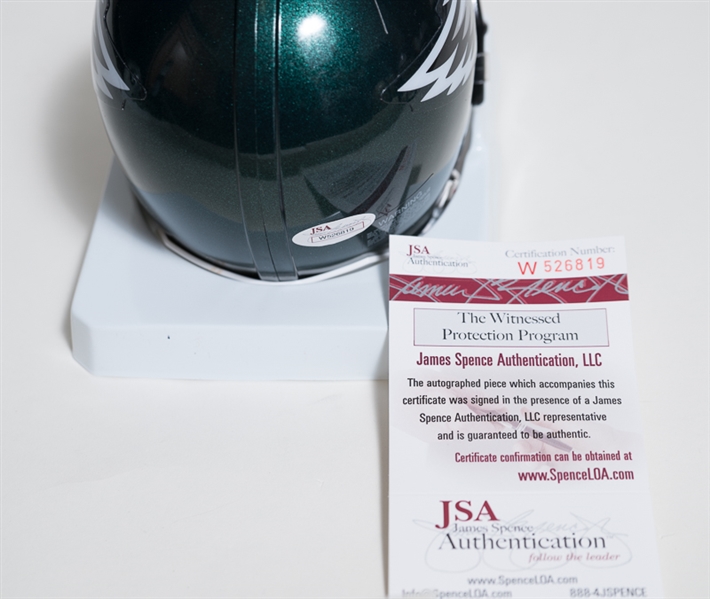 DeSean Jackson (JSA) & Darren McFadden Signed Mini Helmets