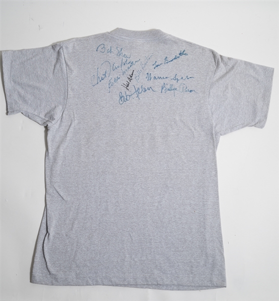 Milwaukee Braves Reunion Signed T-Shirt w. Aaron