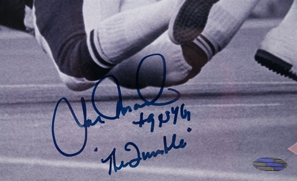 Herman Edwards & Joe Pisarcik Signed & Framed 16 x 20 Photo - Steiner