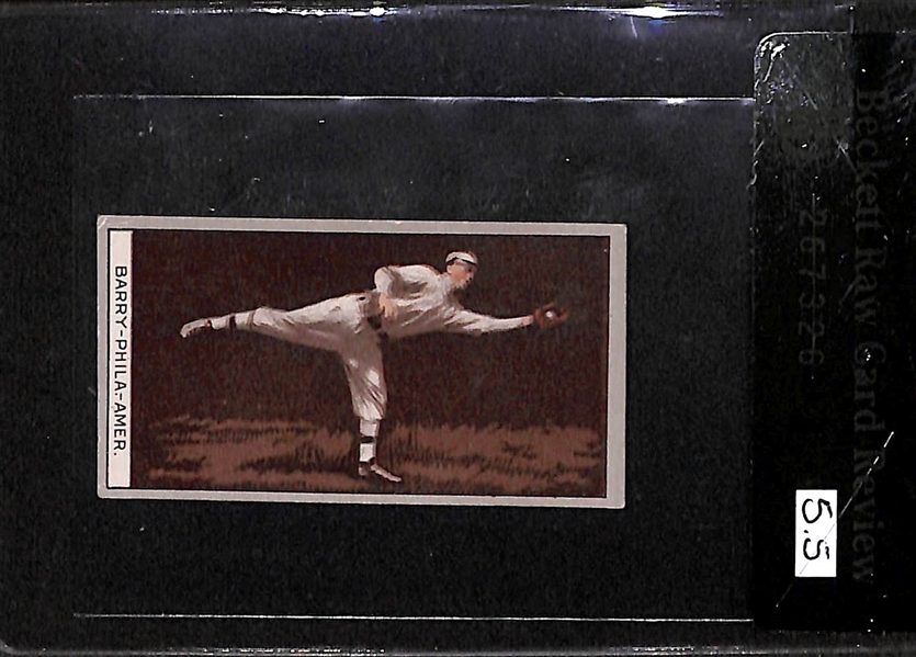 1912 T207 Jack Barry - Recruit Back - BVG 5.5