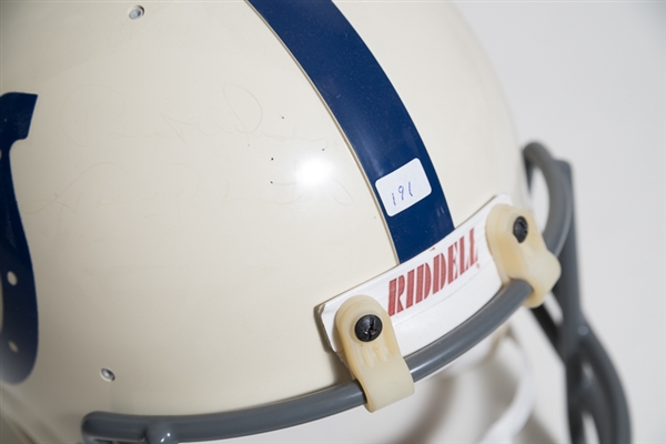 Johnny Unitas Signed Colts Full Size Helmet - JSA