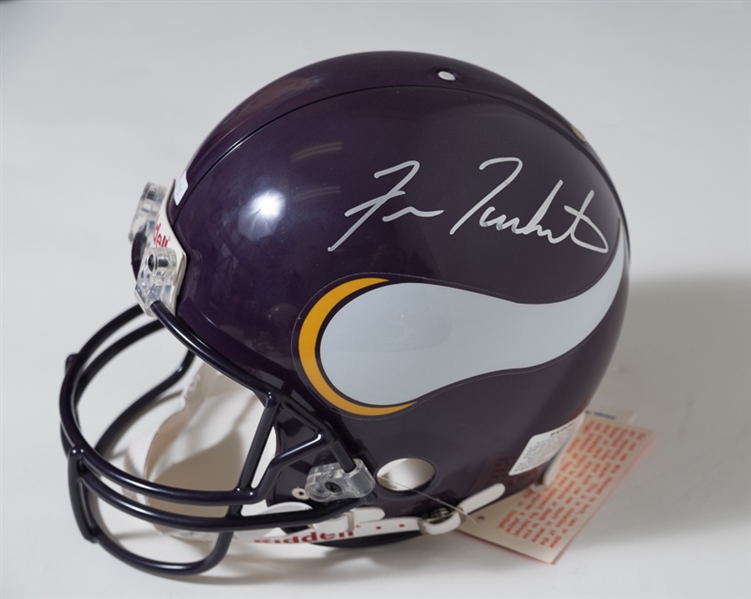 Fran Tarkenton Signed Full Size Vikings Riddell Helmet - JSA