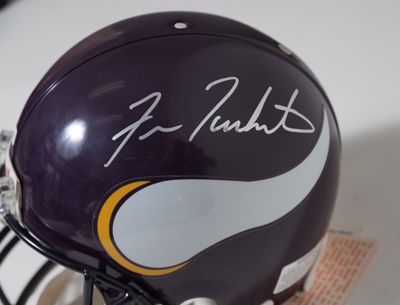 Fran Tarkenton Signed Full Size Vikings Riddell Helmet - JSA
