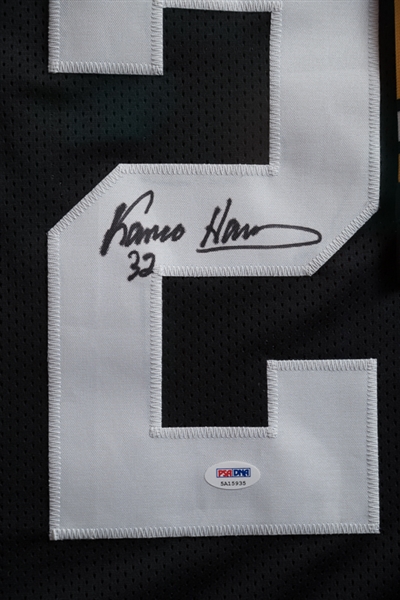 Franco Harris Signed & Framed Steelers Stat Jersey - PSA