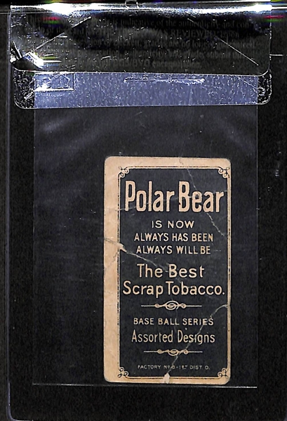 1909-11 T206 Ty Cobb - Red Portrait - Polar Bear Back - BVG 1.0 - HOF