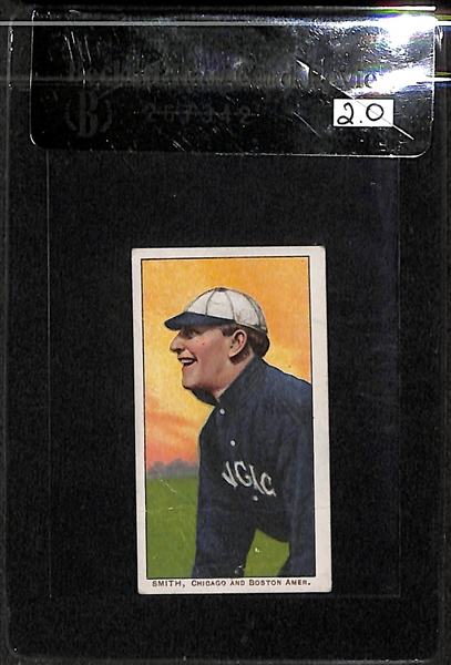 Lot of 2 1909-11 T206 Cards - Smith & Chase - BVG 2.0