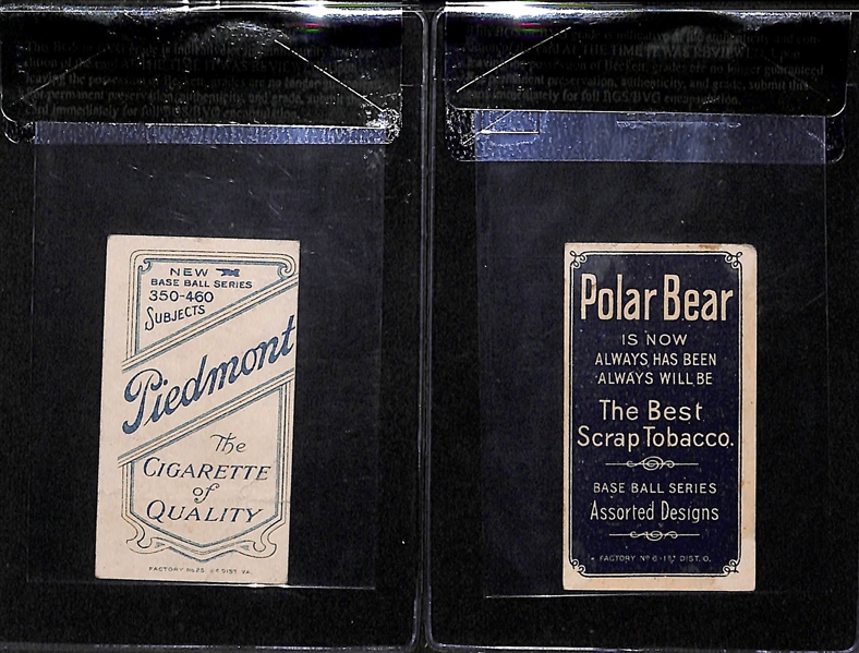 Lot of 2 1909-11 T206 Cards - Smith & Chase - BVG 2.0