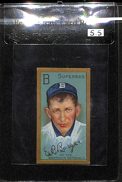 1911 T205 Edward Barger - Piedmont Back - BVG 5.5