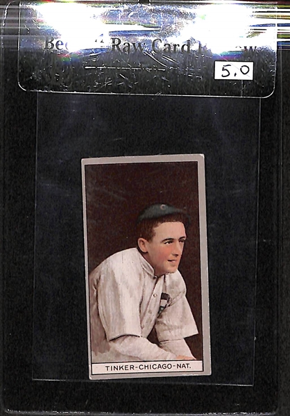 1912 T207 Joe Tinker - Recruit Back - BVG 5.0