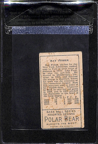 1911 T205 Ray Fisher - Polar Bear Back - BVG 2.5