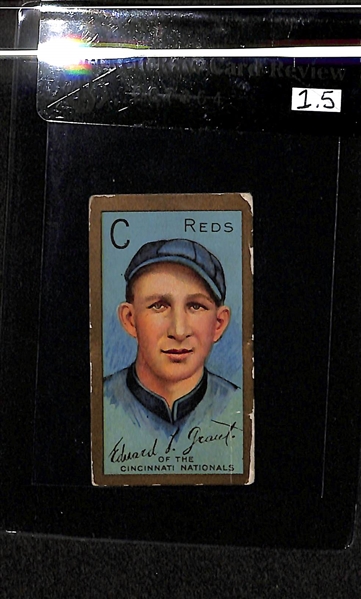 Lot of 2 1911 T205 Cards - Grant & Scanlan - Piedmont Back - BVG 1.5
