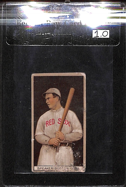 1912 T207 Tris Speaker - Boston - Recruit Back - BVG 1.0
