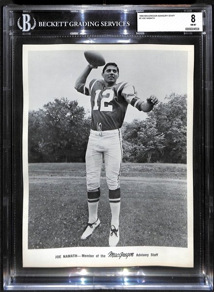 1968  MacGregor Advisory Staff #2 Joe Namath - BVG 8 NM-MT