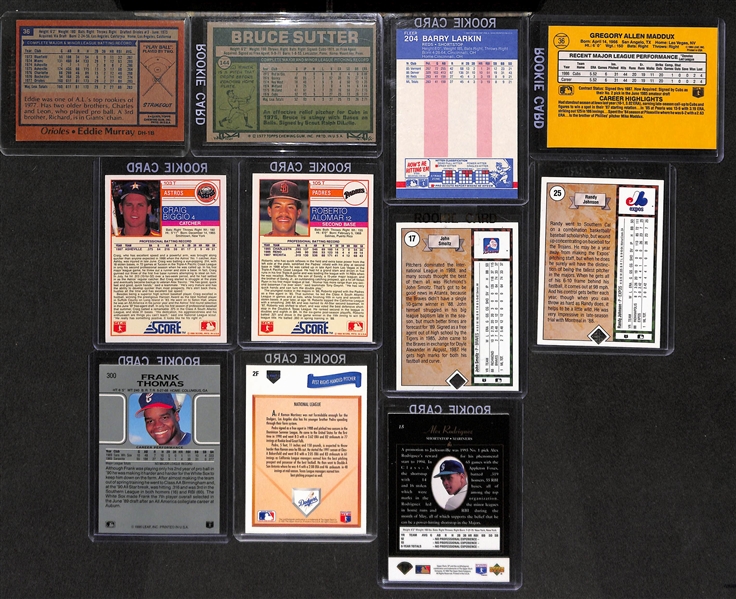 Lot Of 11 Baseball Stars Rookie Cards w. Eddie Murray