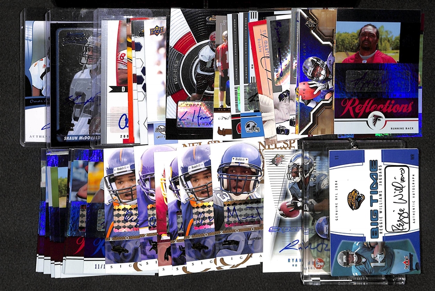 Lot Of 40 Football Auto & Relic Cards w. David Carr