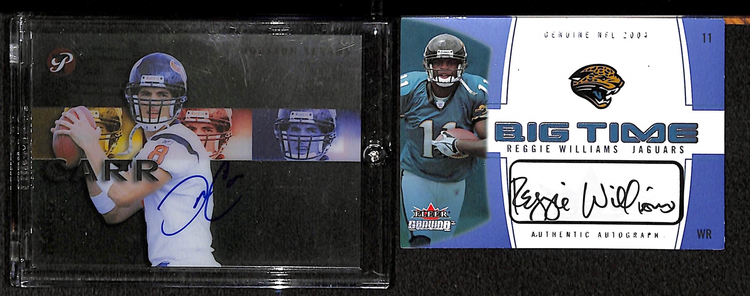 Lot Of 40 Football Auto & Relic Cards w. David Carr