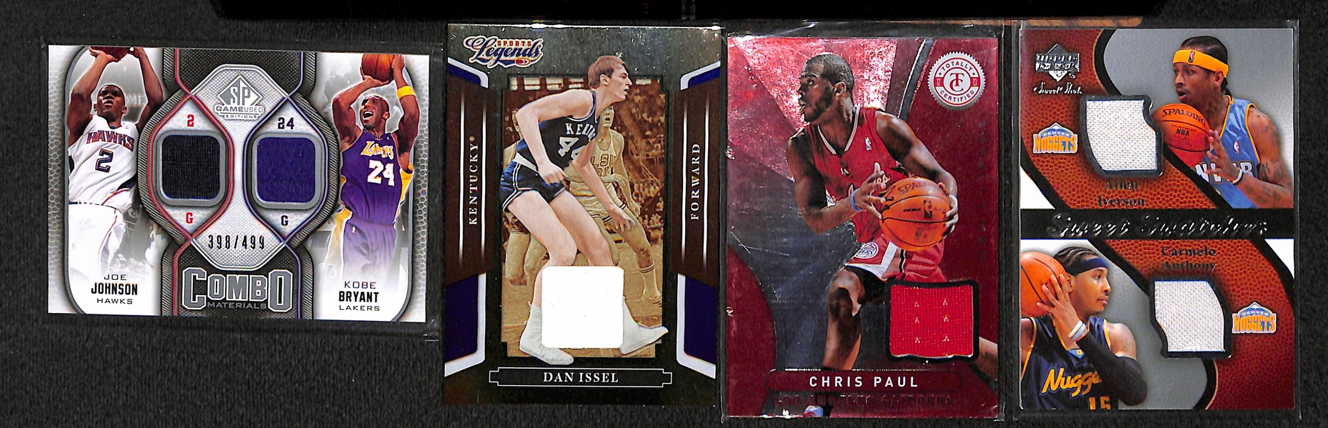 Lot of 55 Basketball Relic Cards w. Kobe Bryant