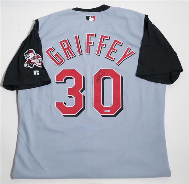 Ken Griffey Jr Signed Reds Jersey - Upper Deck COA