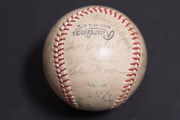 1961 Lancaster Red Roses Team Signed Baseball