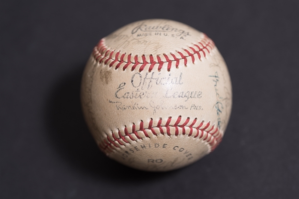 1961 Lancaster Red Roses Team Signed Baseball