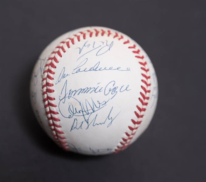 1969 Mets Championship Signed Baseball w. Nolan Ryan - JSA
