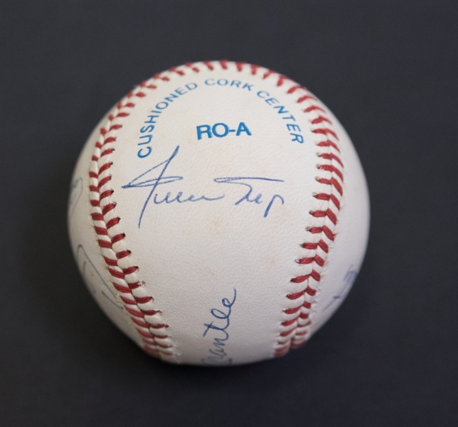 50 Home Run Club Signed Baseball w. Mantle & Mays - 6 Total Signatures - JSA