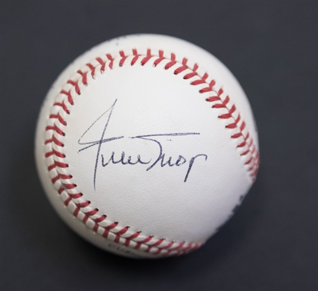 Willie, Mickey, & The Duke Signed Baseball - JSA
