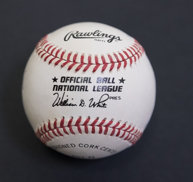 Willie, Mickey, & The Duke Signed Baseball - JSA