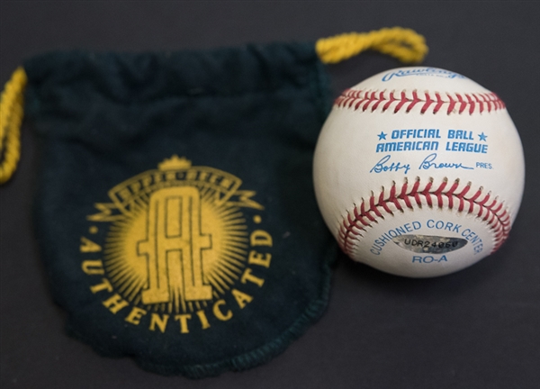 Reggie Jackson Signed Baseball Inscribed Mr October - UD COA