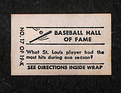 1948 Topps Magic #17 George Sisler