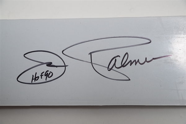Jim Palmer Signed & Inscribed Pitching Rubber - Upper Deck COA