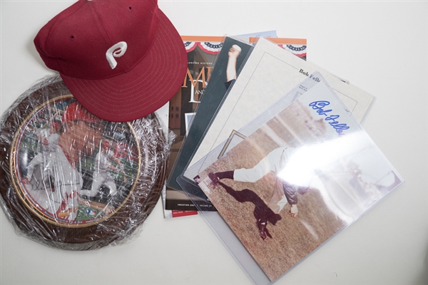 Baseball Autograph & Memorabilia Lot w. Bob Feller Auto
