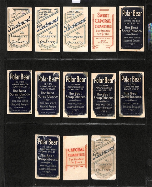 Lot Of 13 1909 T206 New York Giants Cards w. Marquard