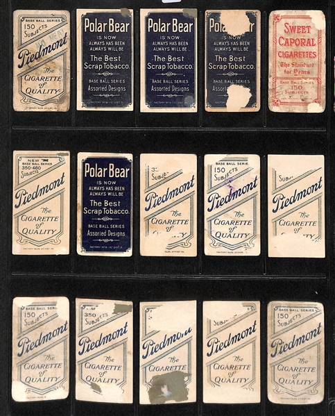 Lot of 15 1909 T206 New York Yankees Cards w. Keeler