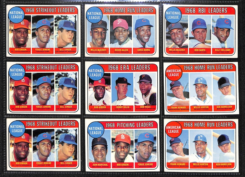 Lot Of 85 1968 & 1969 Topps Star Baseball Cards