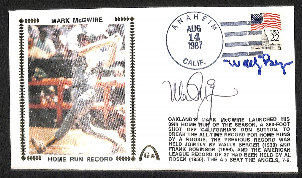Lot Of 3 Mark McGwire Signed First Day Covers