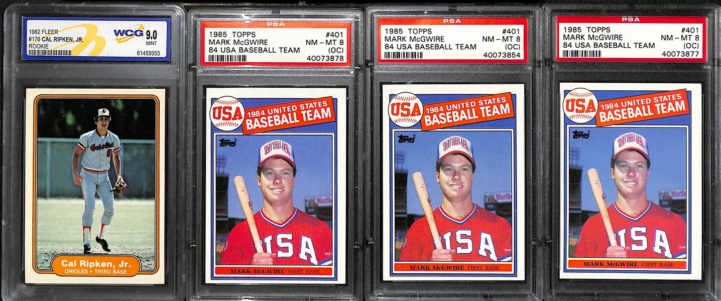 Mixed Baseball Cards & Signed Photos Lot w. Musial Auto